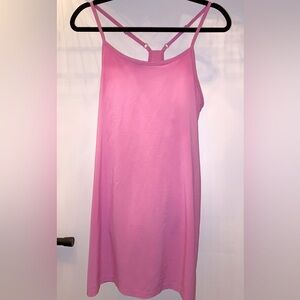 All in Motion, pink tennis dress with inner lining and built-in shorts.